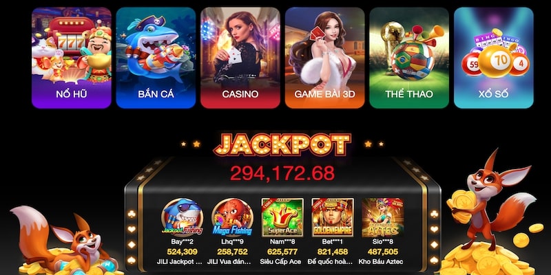 Vô số trò chơi giải trí trên app HUBET